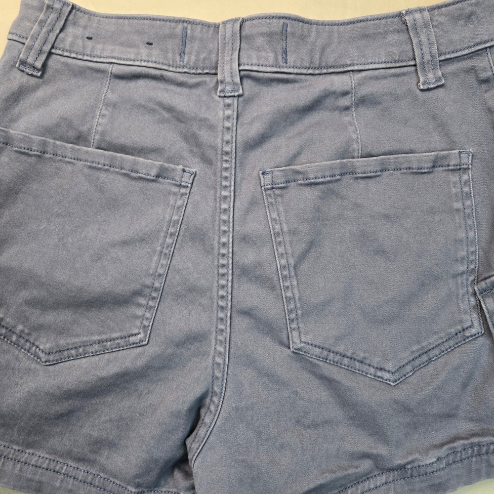 Hollister Ultra High-Rise Shorts Mom 3 Blue Gray Cargo Utility W26‎ 3/2 - Picture 9 of 9